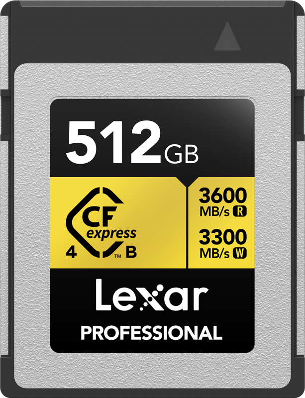 Lexar CFexpress 4.0 Pro Gold R3600/W3300 512GB hukommelseskort