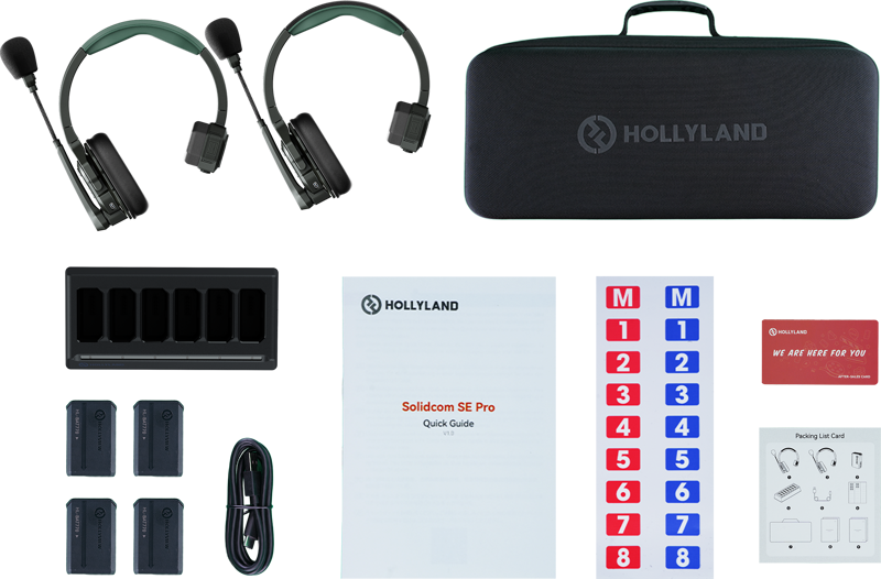 Hollyland Solidcom SE Pro trådløst intercom-system (2 headsets)