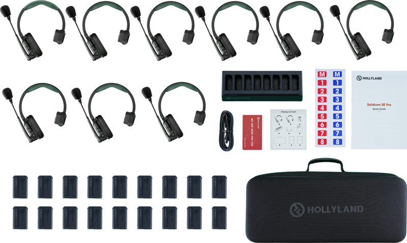 Hollyland Solidcom SE Pro trådløst intercom-system (9 headsets)