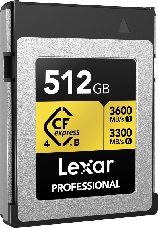 Lexar CFexpress 4.0 Pro Gold R3600/W3300 512GB hukommelseskort