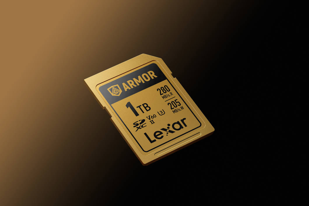 Lexar SDXC ARMOR Gold UHS-II U3, Stainless Steel, IP68 R280/W210 (V60) 1TB Memory Card