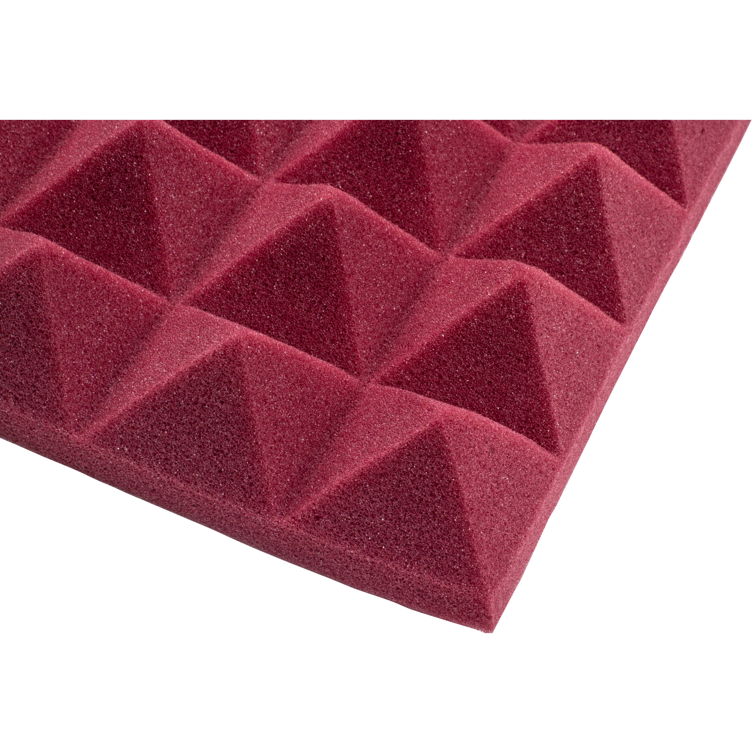 Gator Acoustic Pyramid Panel 12x12" (Burgundy, 8pcs.)