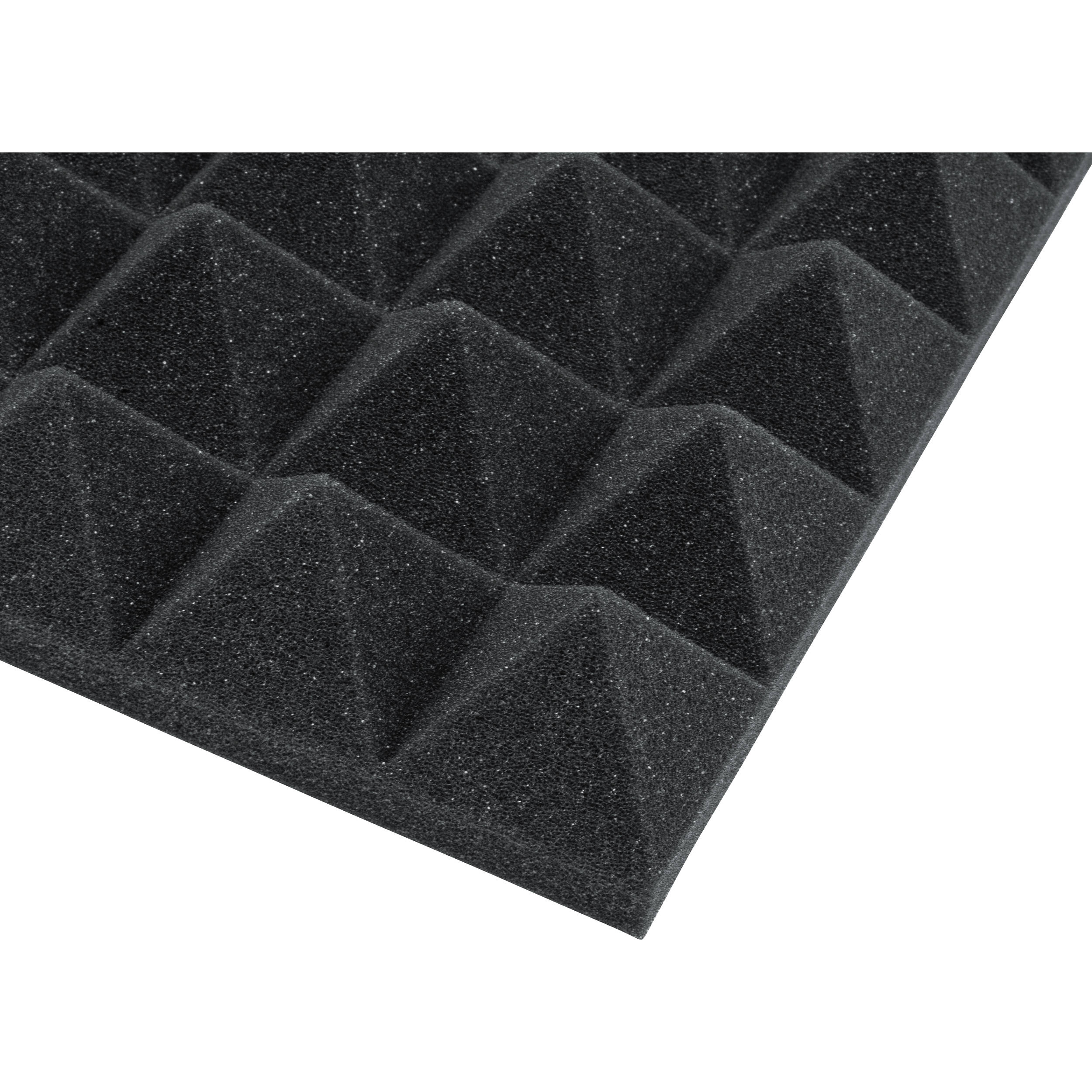 Gator Acoustic Pyramid Panel 12x12" (Charcoal, 8pcs.)