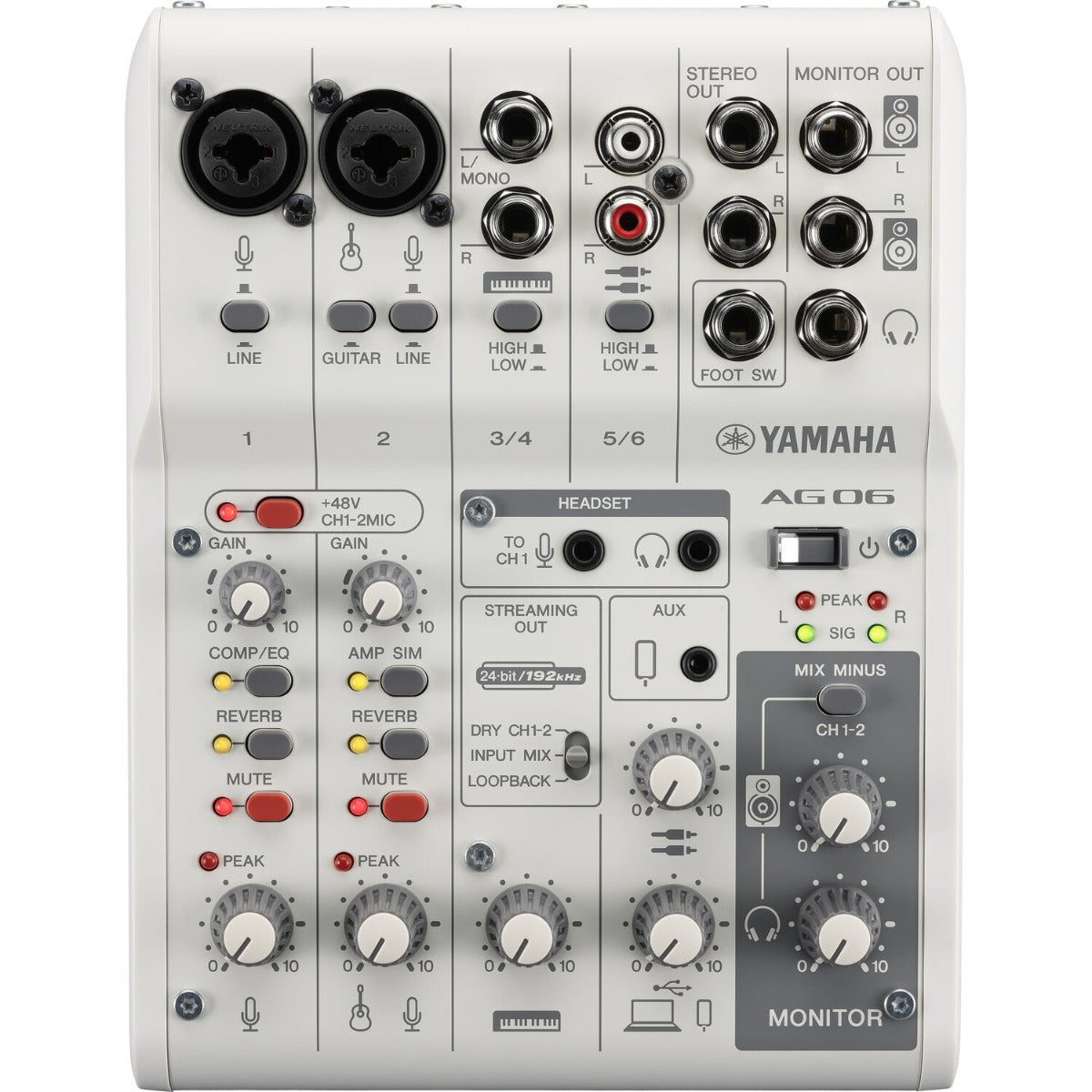 Yamaha AG06 MK2 (Hvid)