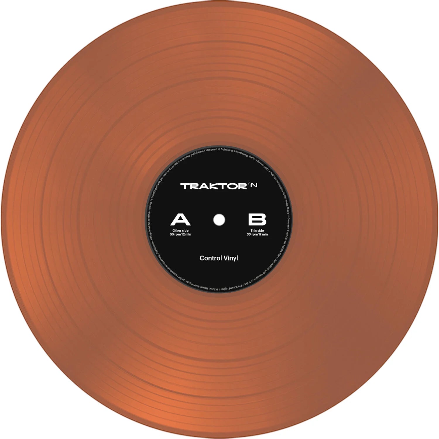 Native Instruments Traktor Control Vinyl (Orange Transparent)