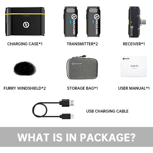 Hollyland Lark C1 Duo (USB-C, Sort)