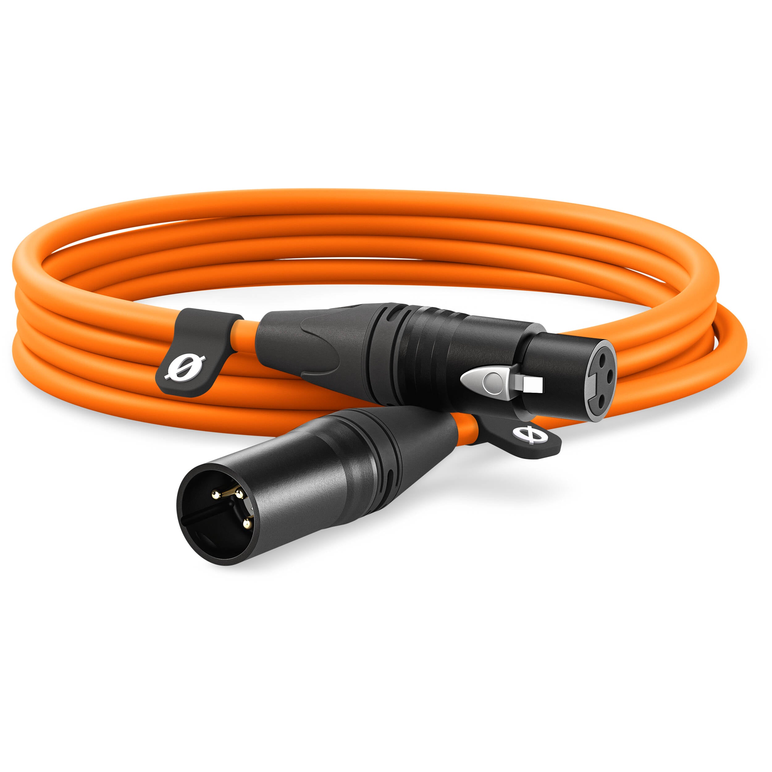 Rode XLR-hun til XLR-han kabel 3m (orange)