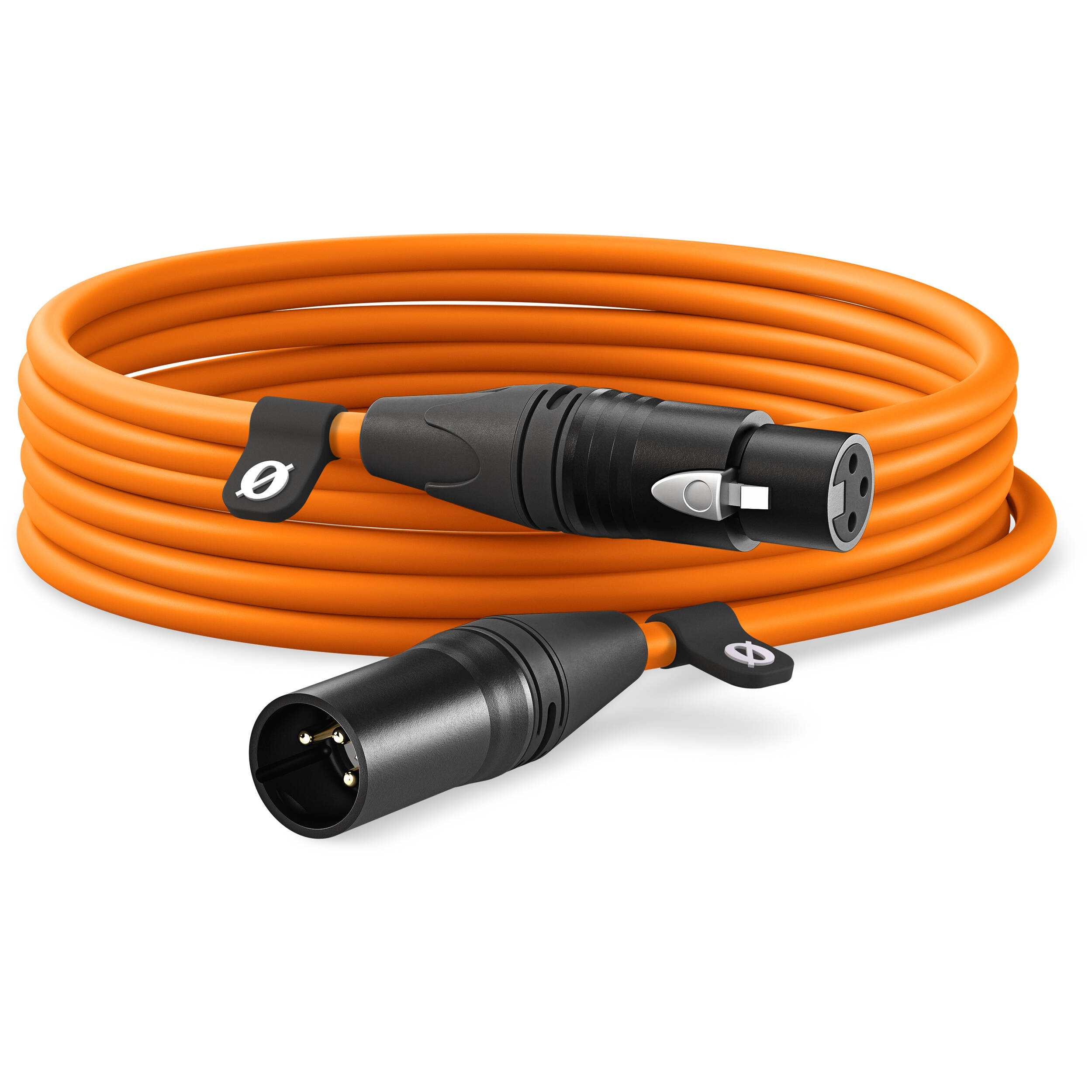 Rode XLR-hun til XLR-han kabel 6m (orange)