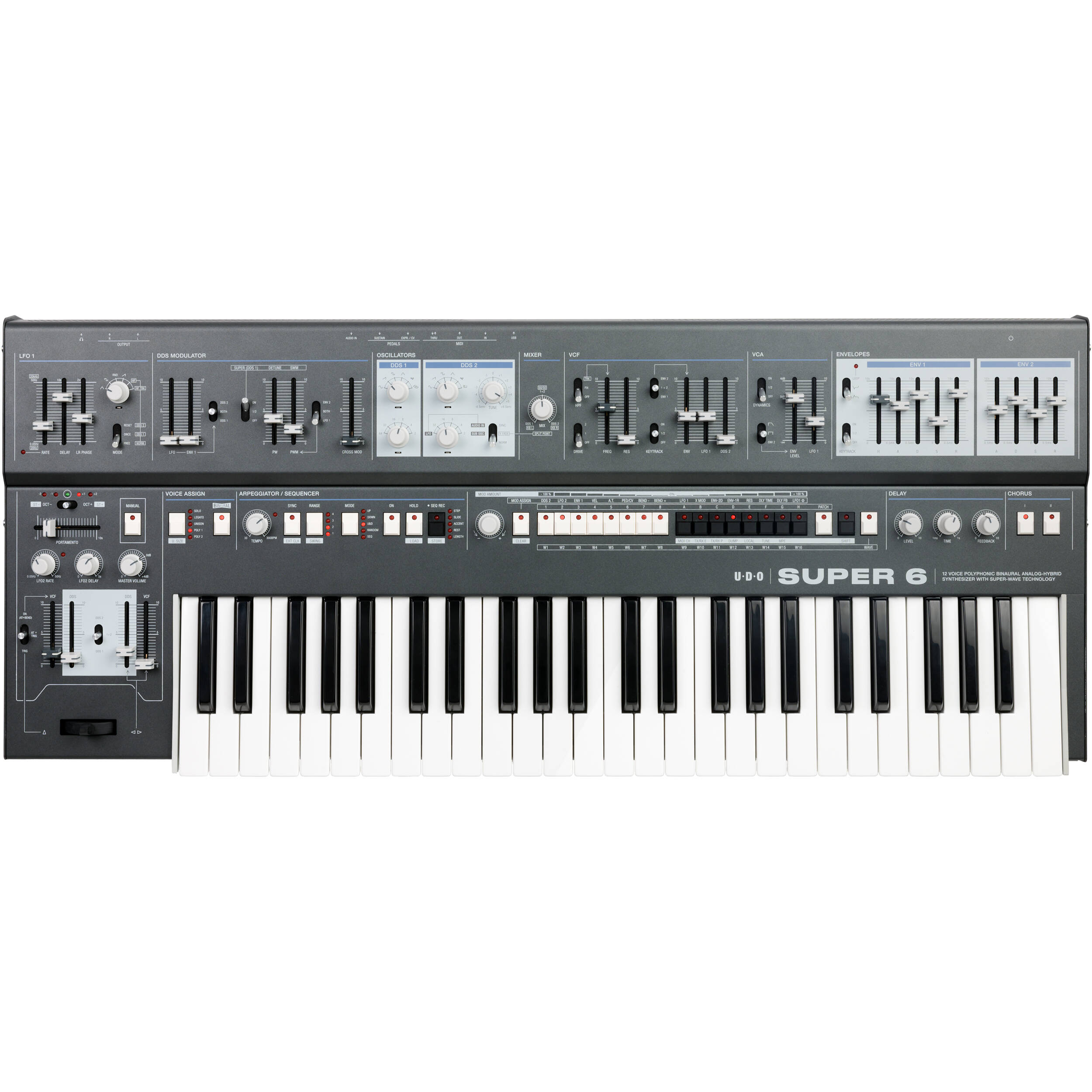 UDO Audio Super 6 keyboard (sort) 