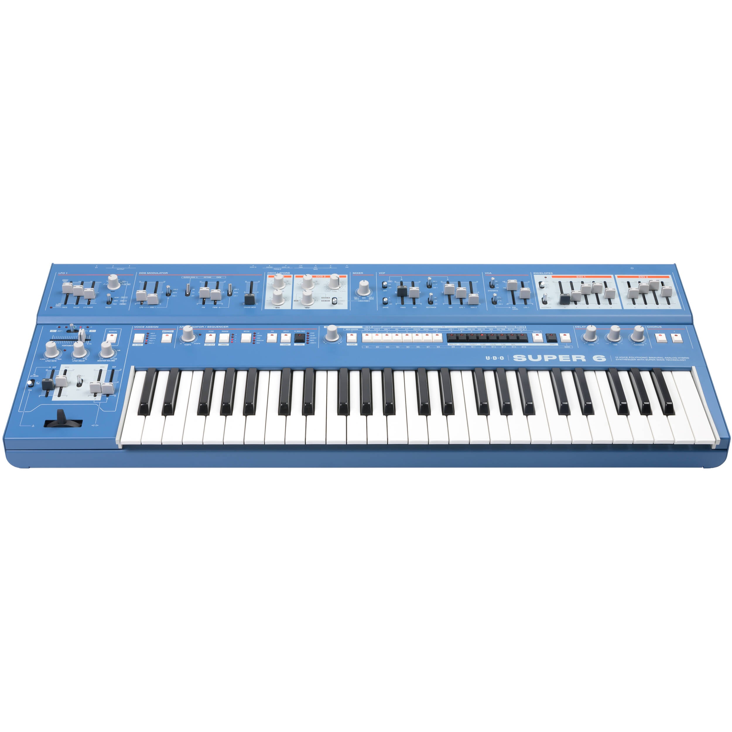 UDO Audio Super 6 keyboard (blåt) 