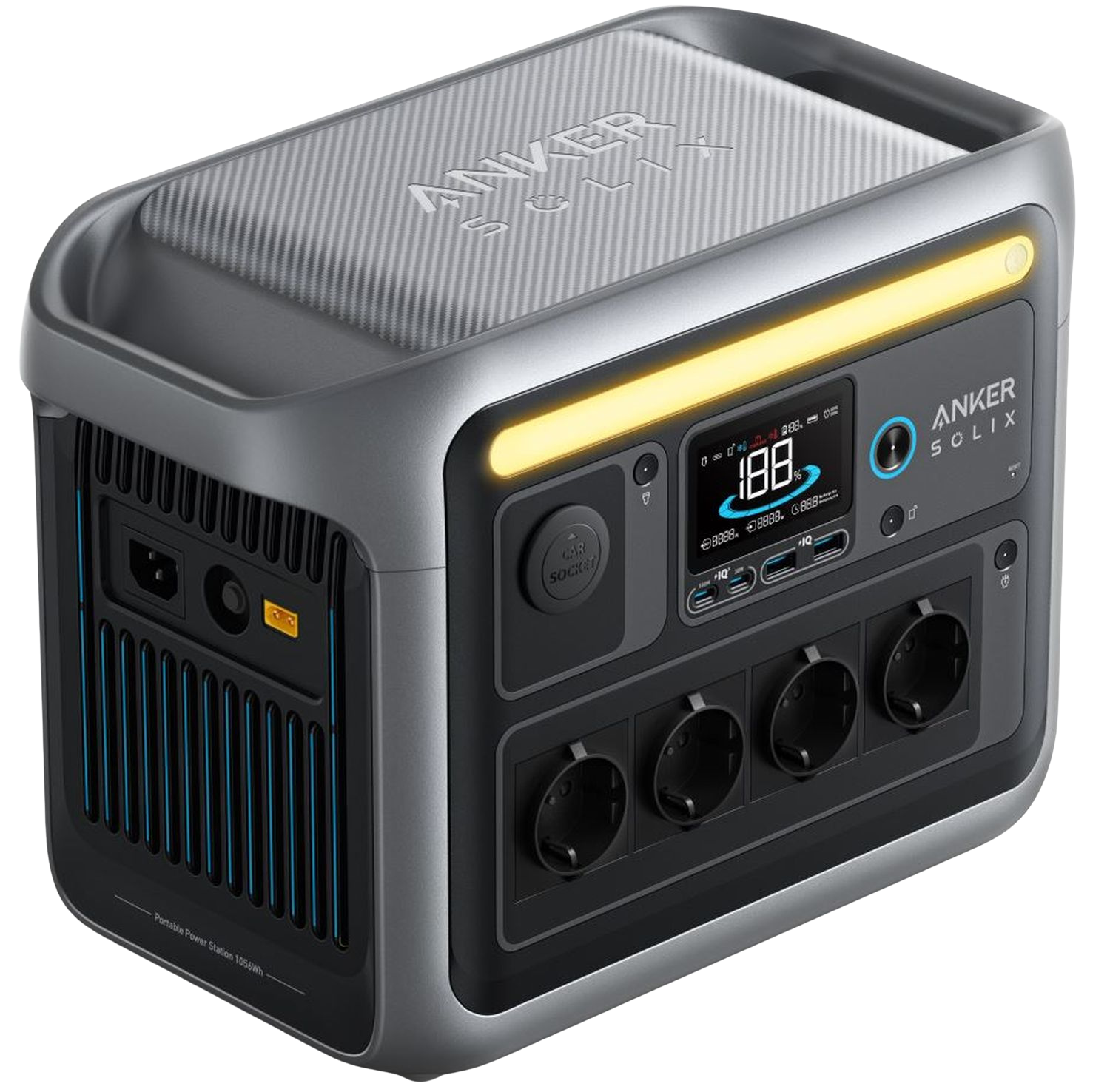 Anker Solix C1000X bærbar strømstation (1056Wh, 1800W)