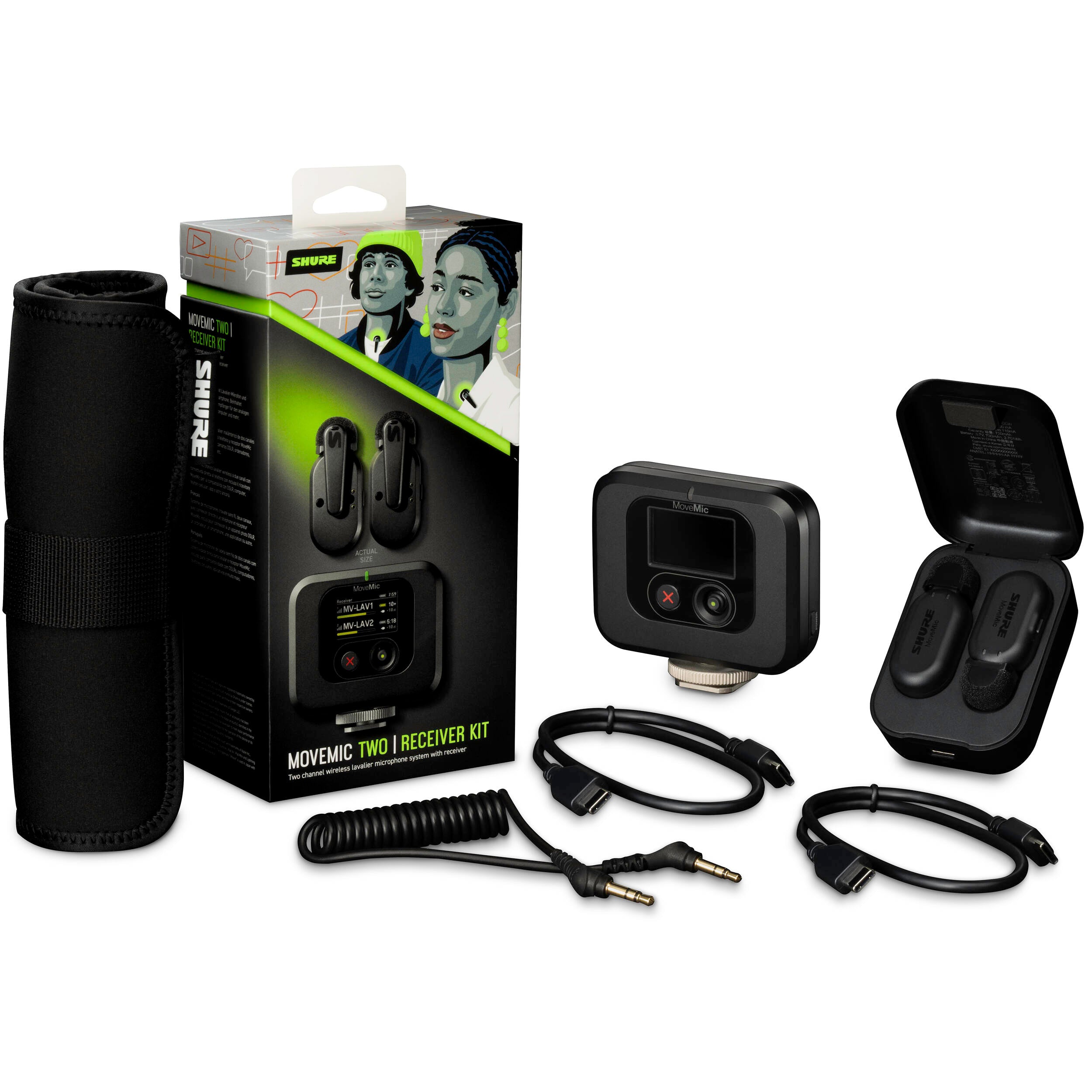 Shure MoveMic Two (modtagersæt)