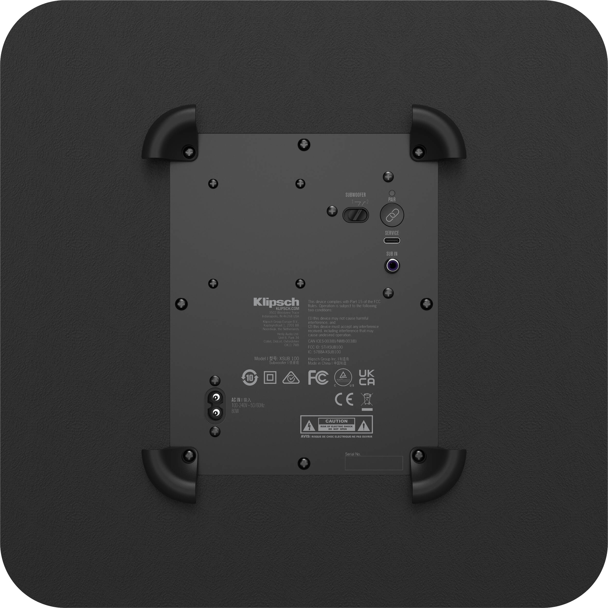 Klipsch Flexus SUB 100 (sort)