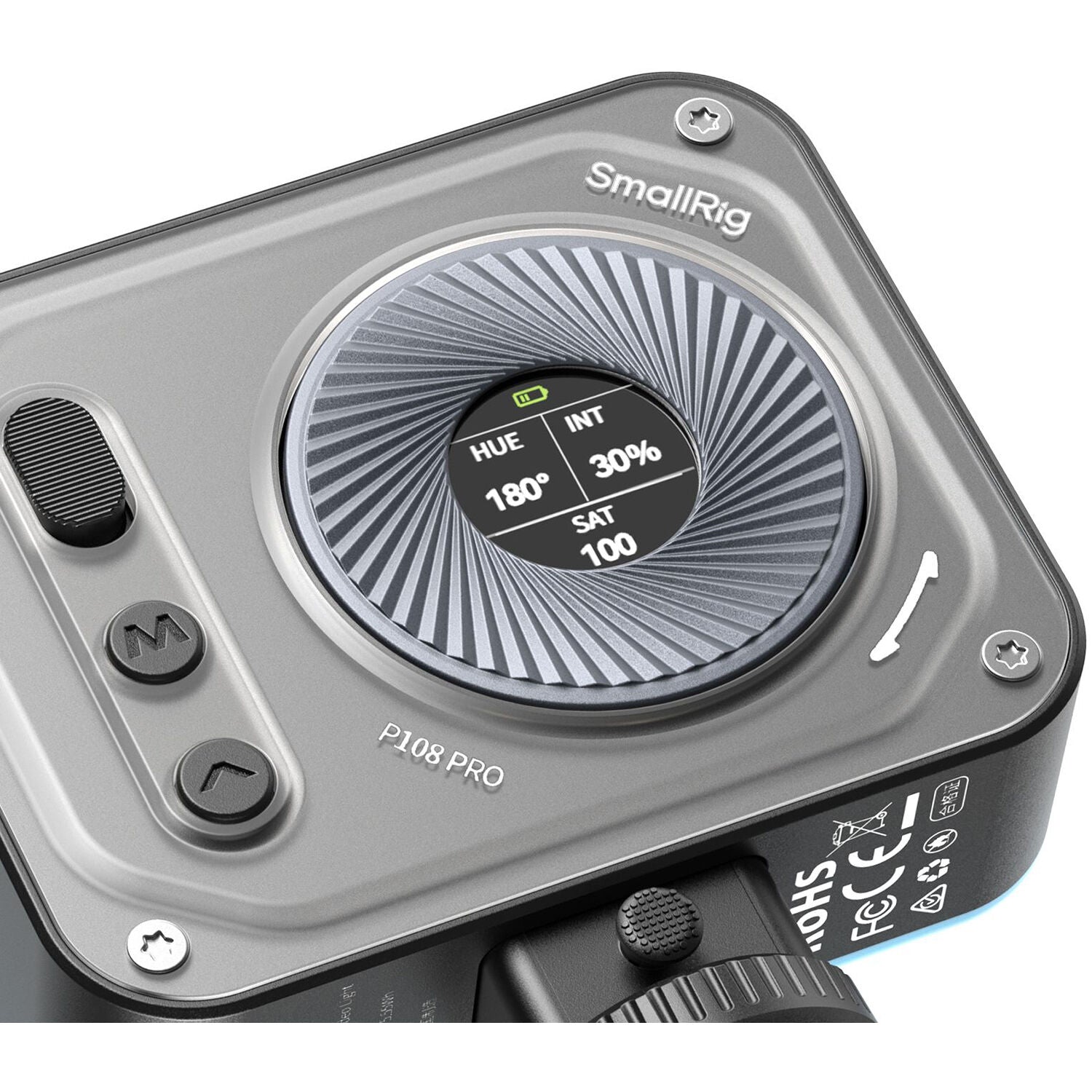 SmallRig Vibe P108 Pro Mini LED-videolampe (sort, 4661)