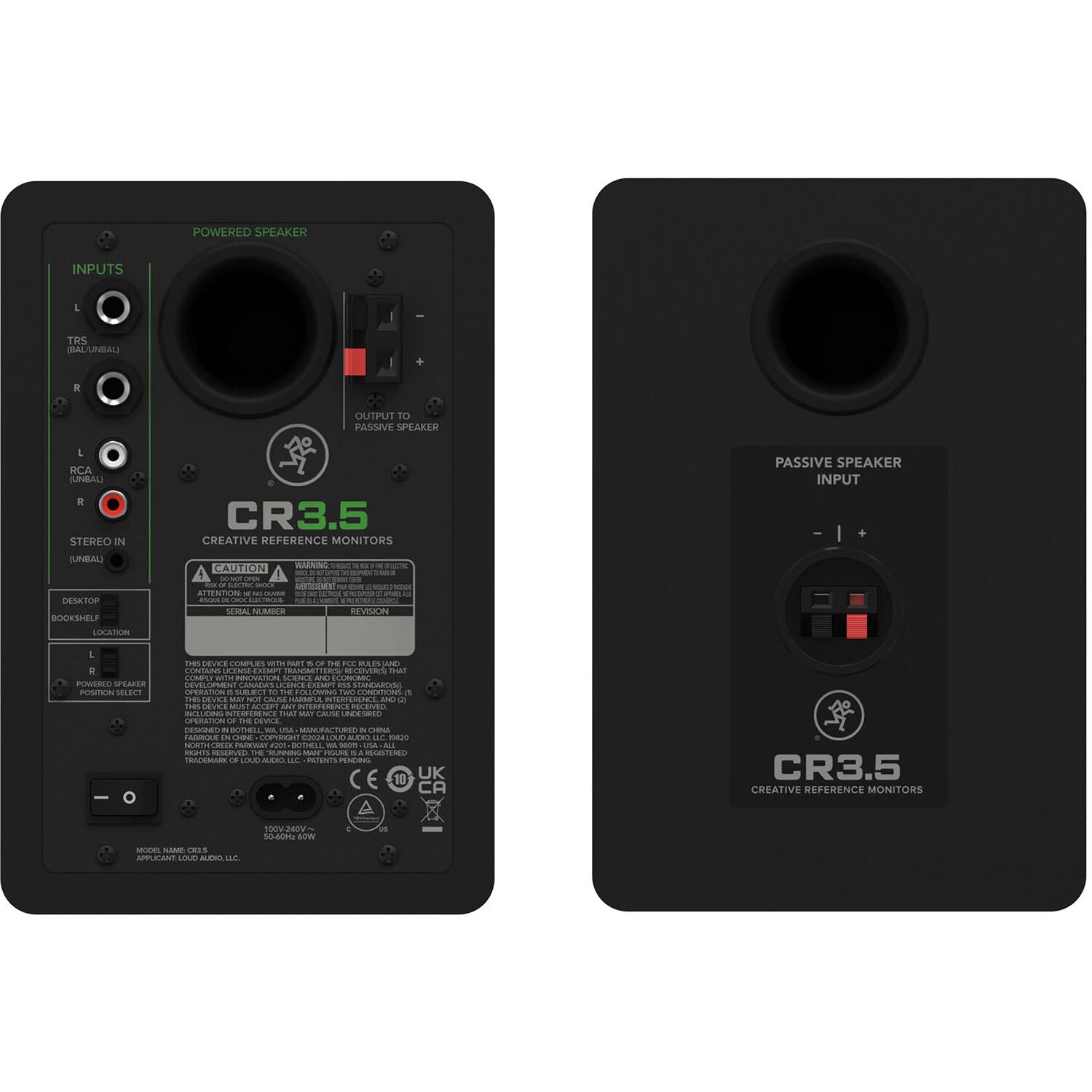 Mackie CR3.5 (Par, Sort)