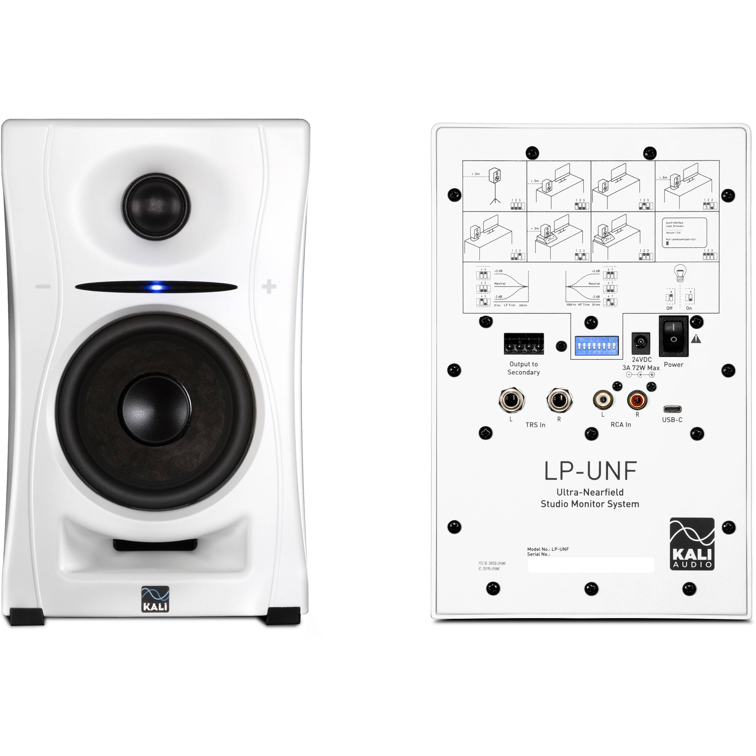 Kali Audio LP-UNF (Hvid, Par)