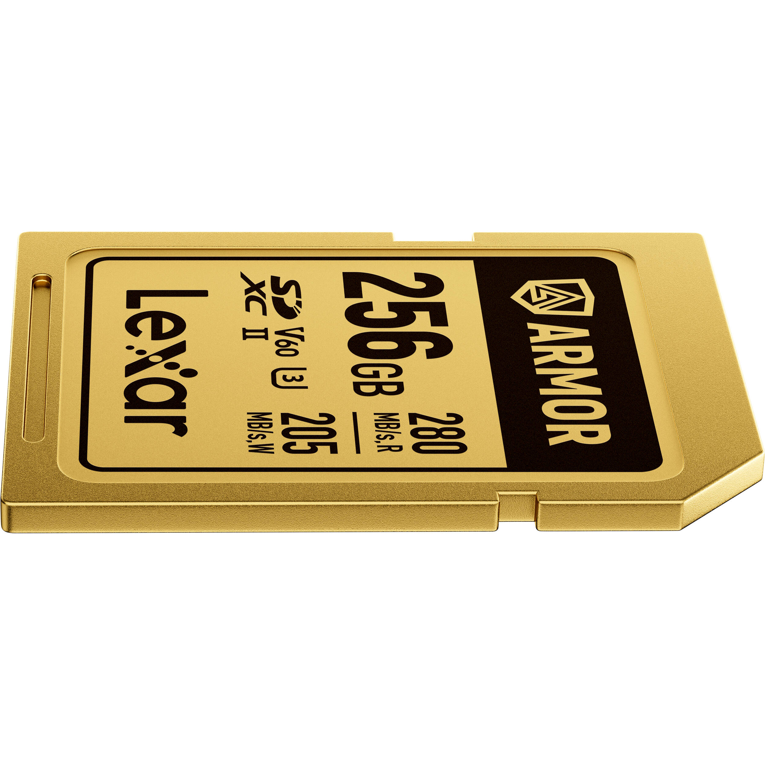 Lexar SDXC ARMOR Gold UHS-II U3, Stainless Steel, IP68 R280/W210 (V60) 256GB Memory Card