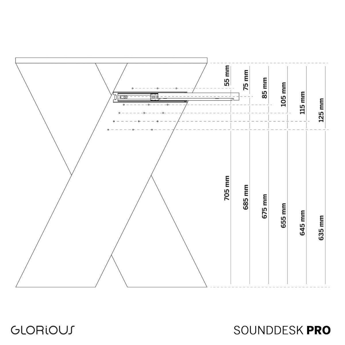 Glorious Sound Desk Compact (Black)