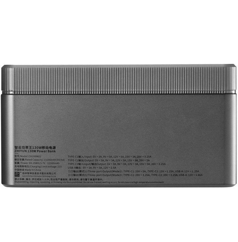 Zhiyun Molus Power Bank Combo (130W, Black)