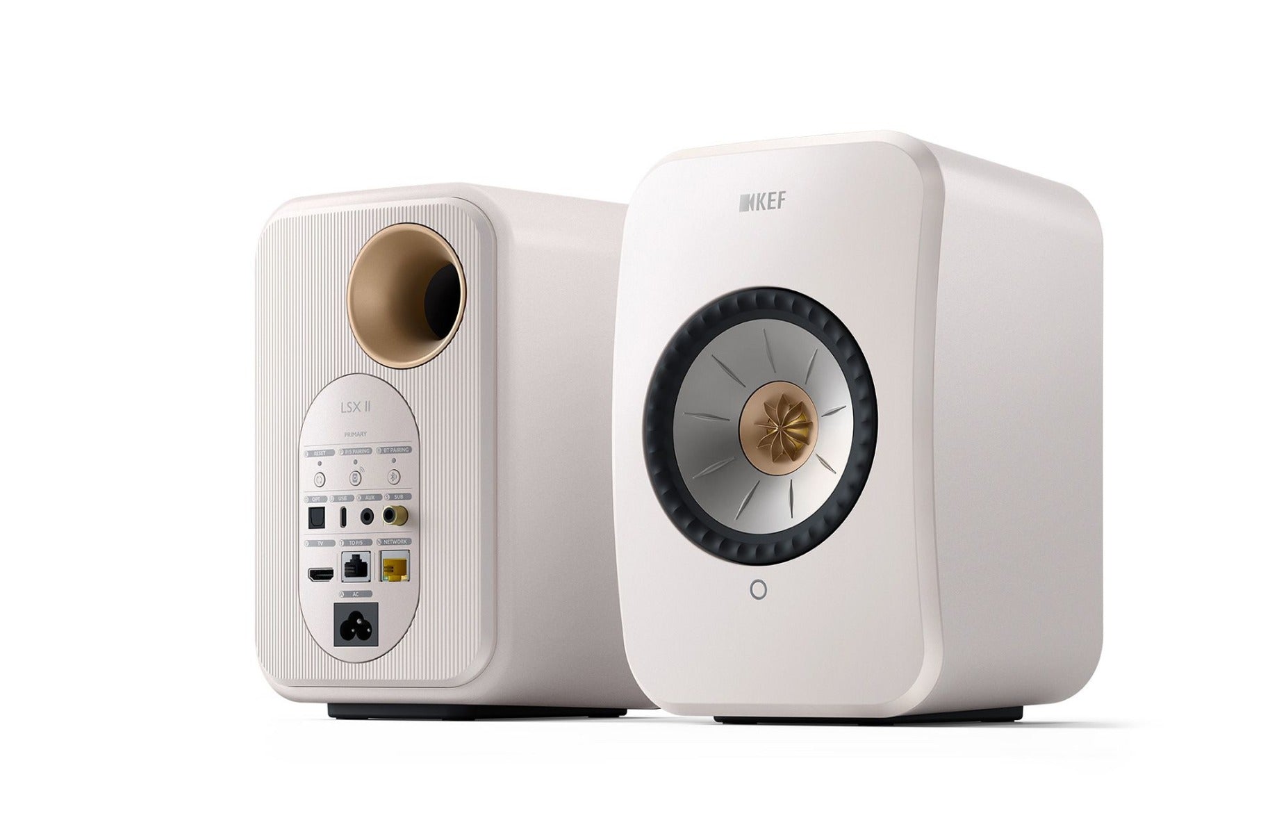 KEF LSX II (Pair, Mineral White)