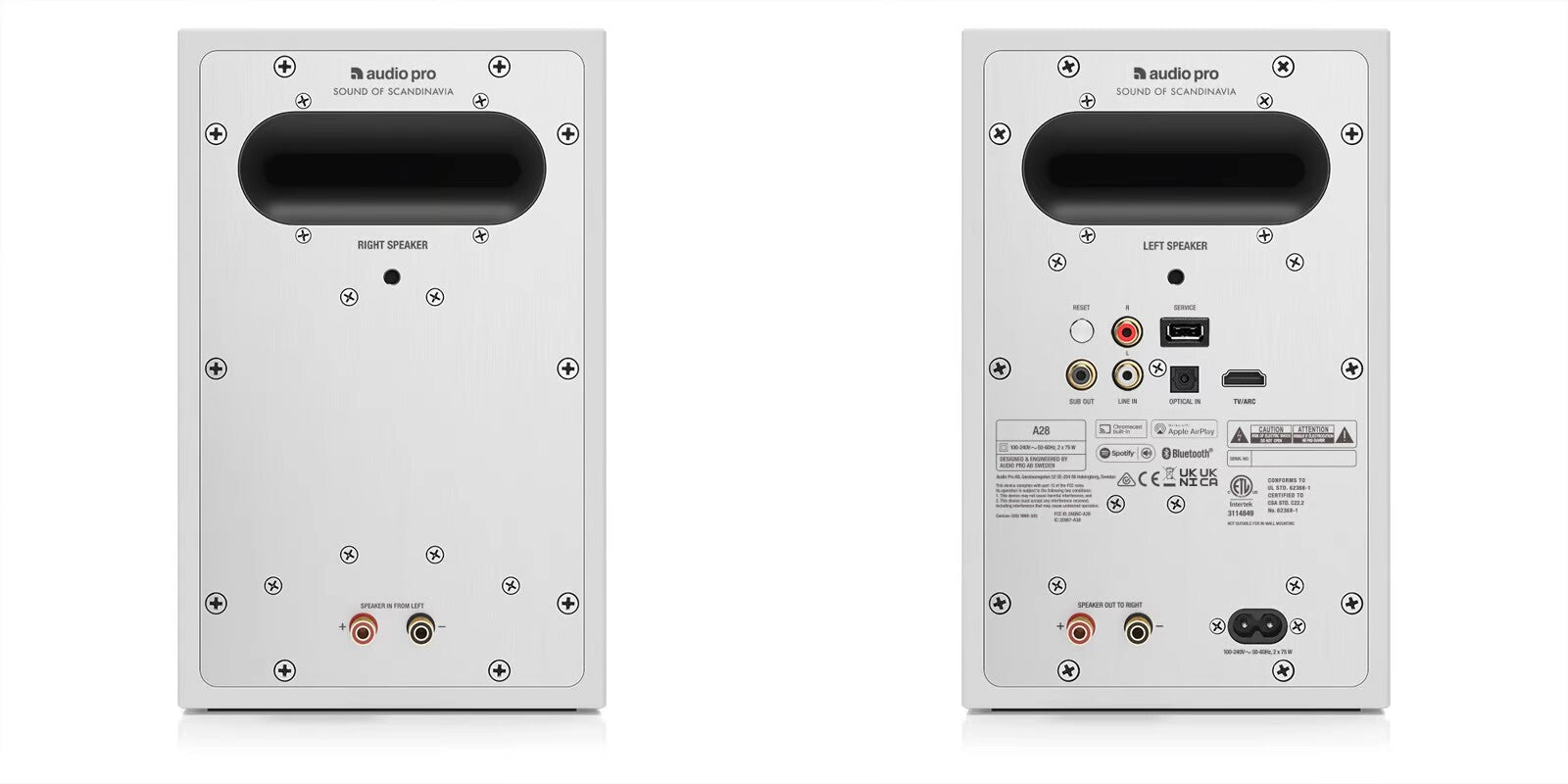 Audio Pro A28 (par, hvid)