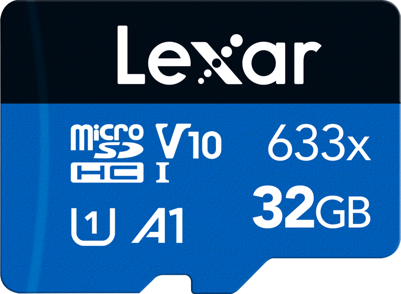 Lexar 633X microSDHC/SDXC (V10) R100 32GB Memory Card (No Adapter)