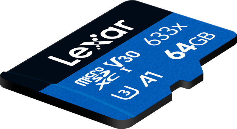 Lexar 633X microSDHC/SDXC (V30) R95/W45 64GB Memory Card (No Adapter)