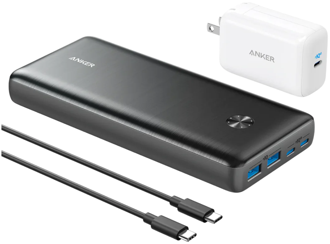 Anker PowerCore III Powerbank (25600 mAh, Sort)