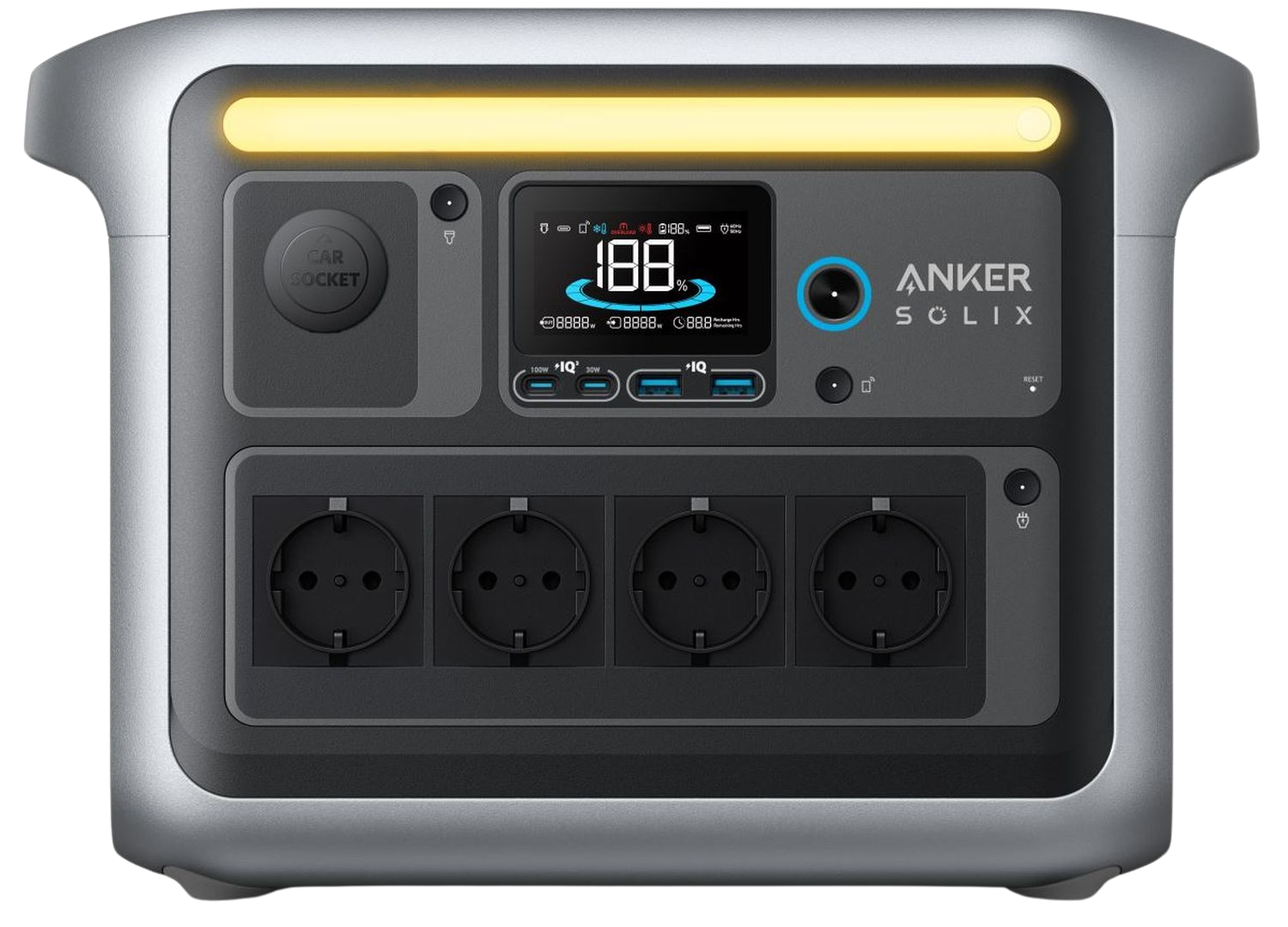 Anker Solix C1000X bærbar strømstation (1056Wh, 1800W)