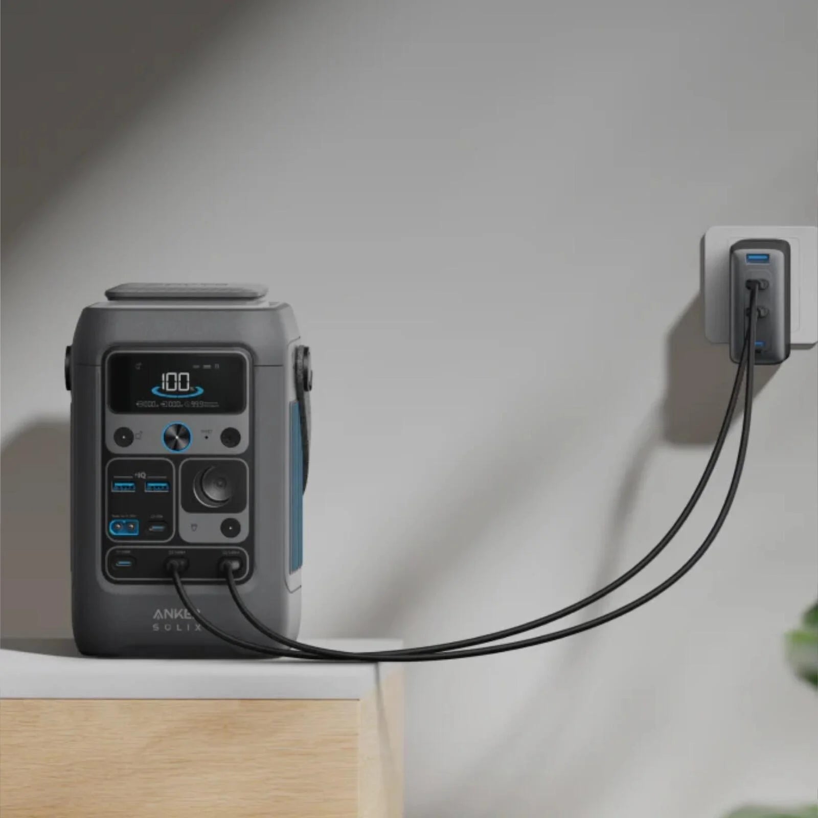 Anker Solix C300X DC bærbar strømstation (288Wh, 90000mAh)
