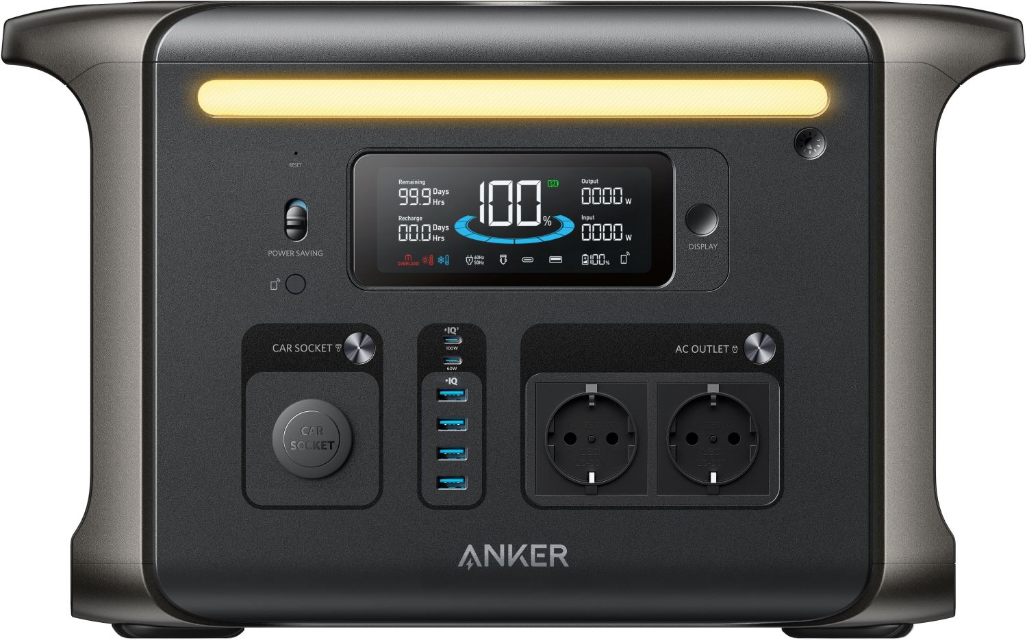 Anker Solix F1500 bærbar strømstation (1536Wh, 1800W)