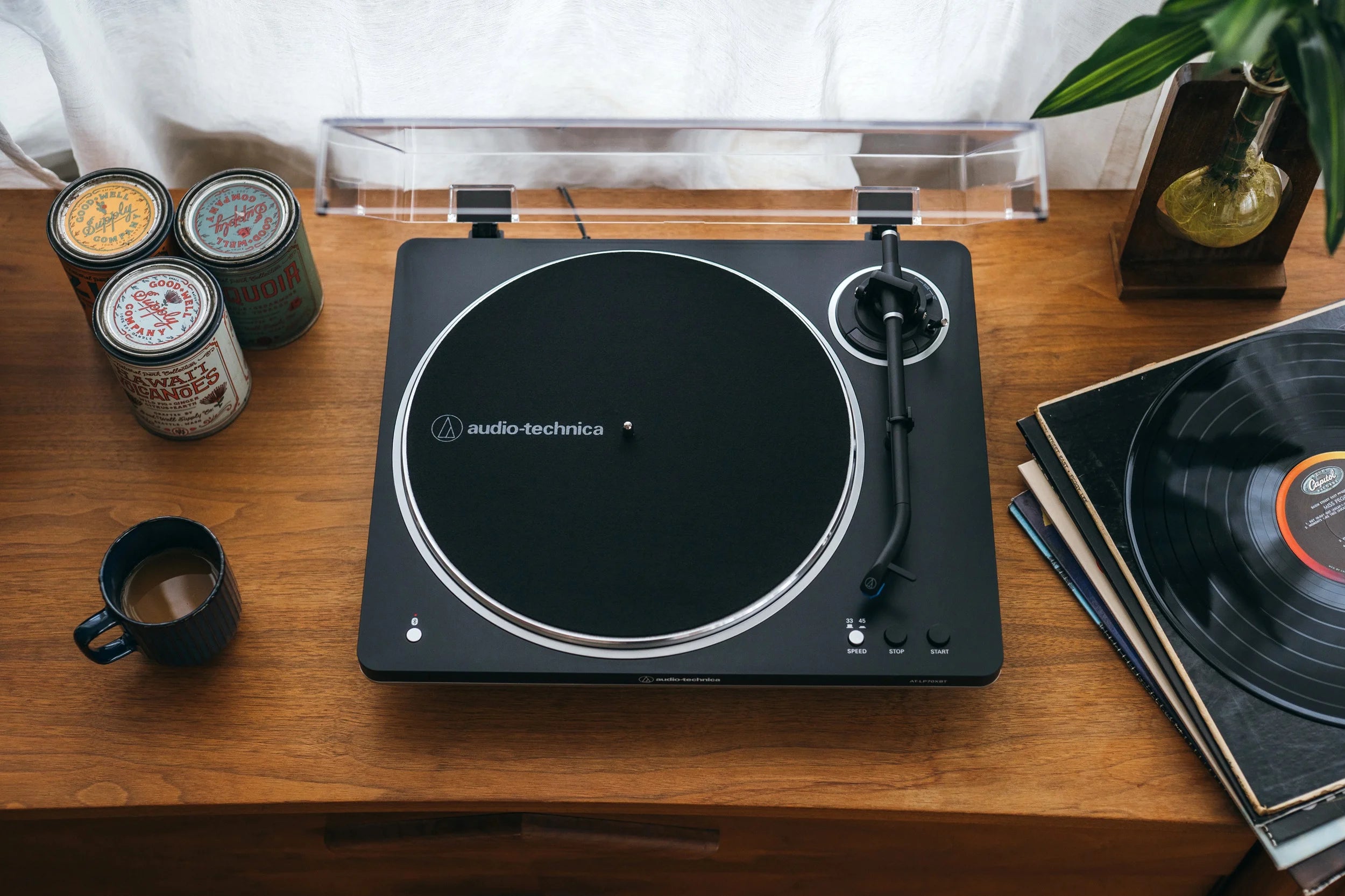 Audio Technica AT-LP70XBT (Sort/Sølv)