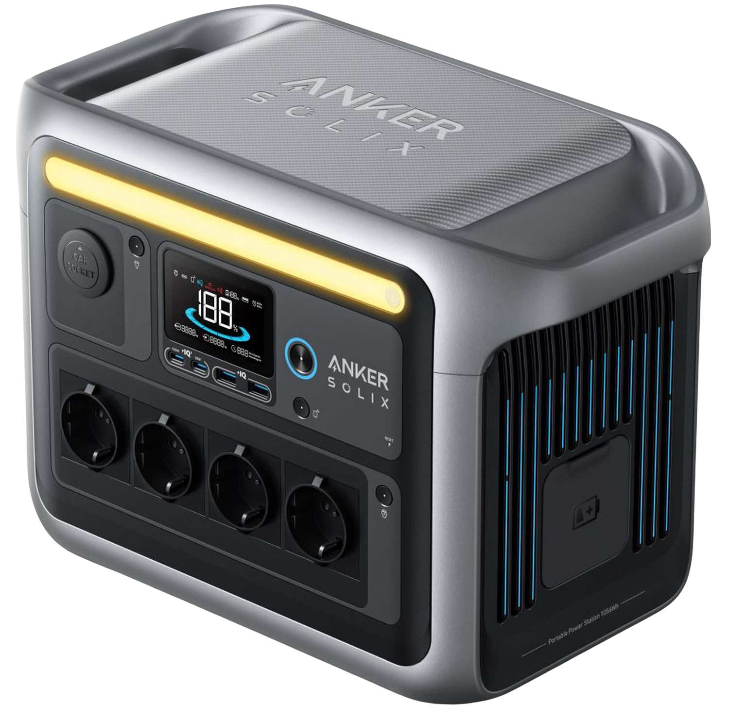 Anker Solix C1000X bærbar strømstation (1056Wh, 1800W)