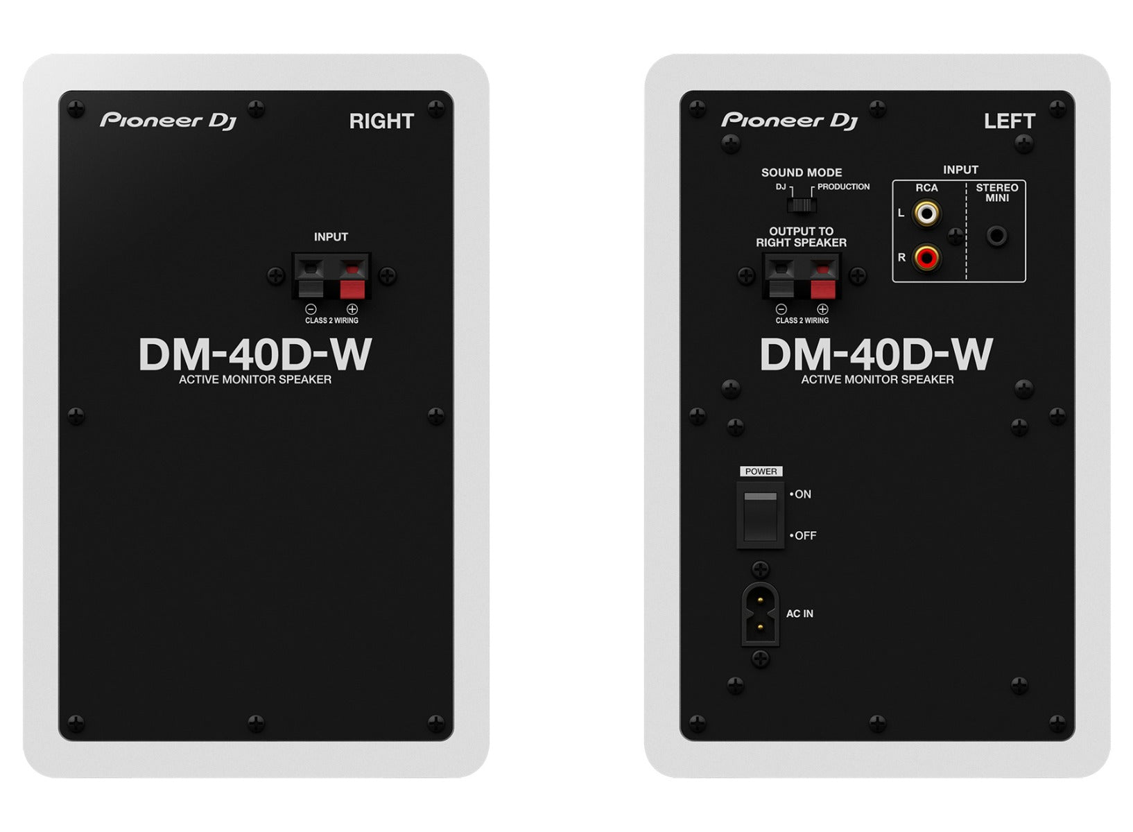 Pioneer DM-40D (Pair, White)