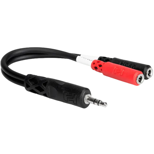 Hosa YMM-261 3.5mm TRS - Dual 3.5mm TSF Cable 0.15m - Soundium