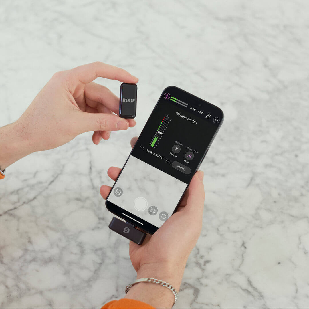 Røde Trådløs Mikro (Lightning, Sort)