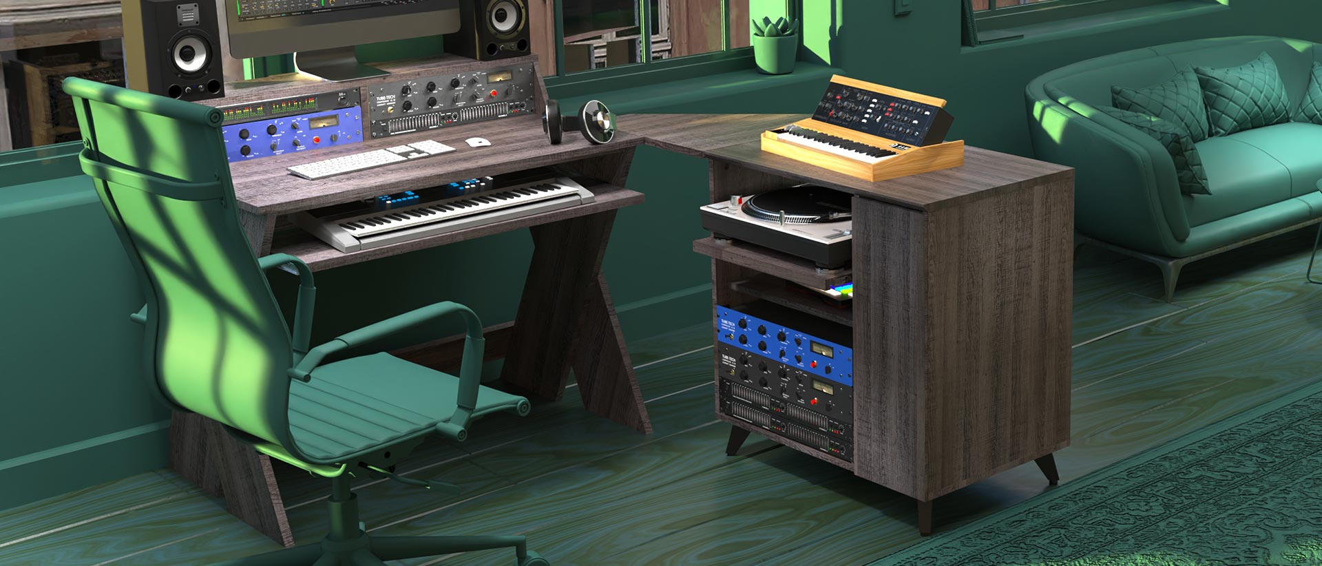 Glorious Modular Side Rack (Walnut)