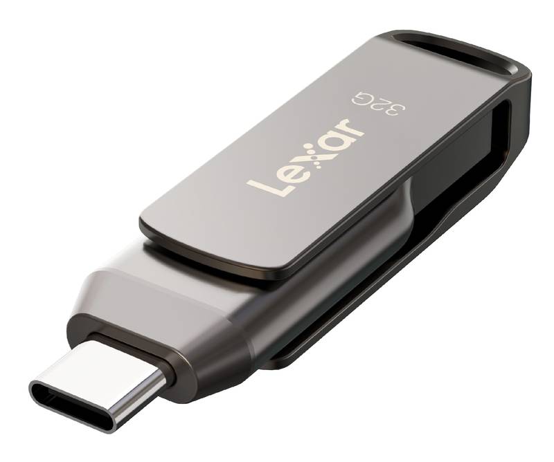 Lexar JumpDrive Dual Drive D400 32GB (USB 3.1) (2-in-1 Flash Drive)