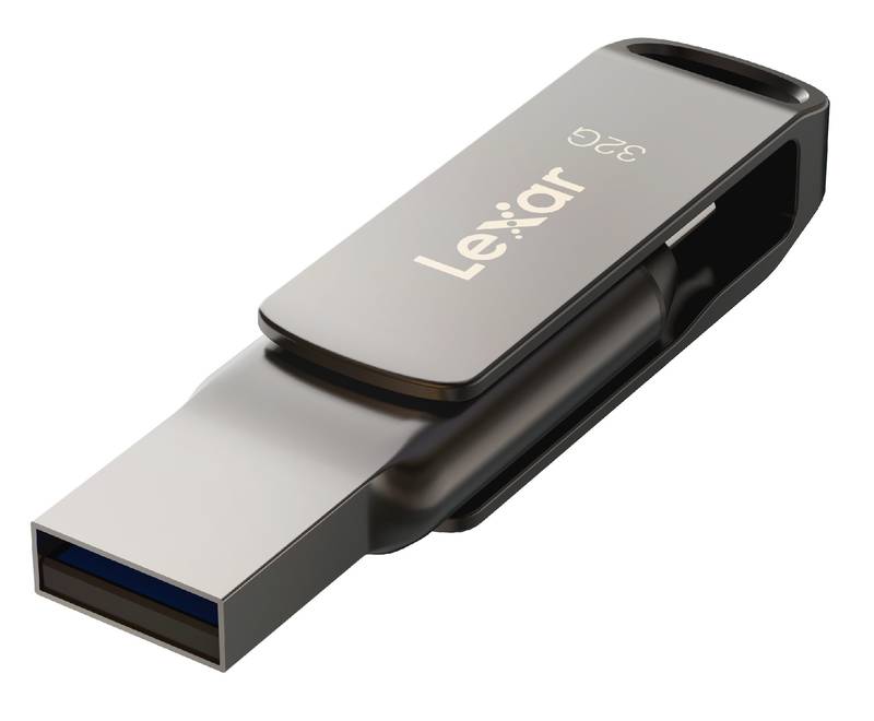 Lexar JumpDrive Dual Drive D400 32GB (USB 3.1) (2-in-1 Flash Drive)