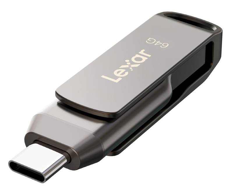 Lexar JumpDrive Dual Drive D400 64 GB (USB 3.1) (2-in-1 Flash Drive)