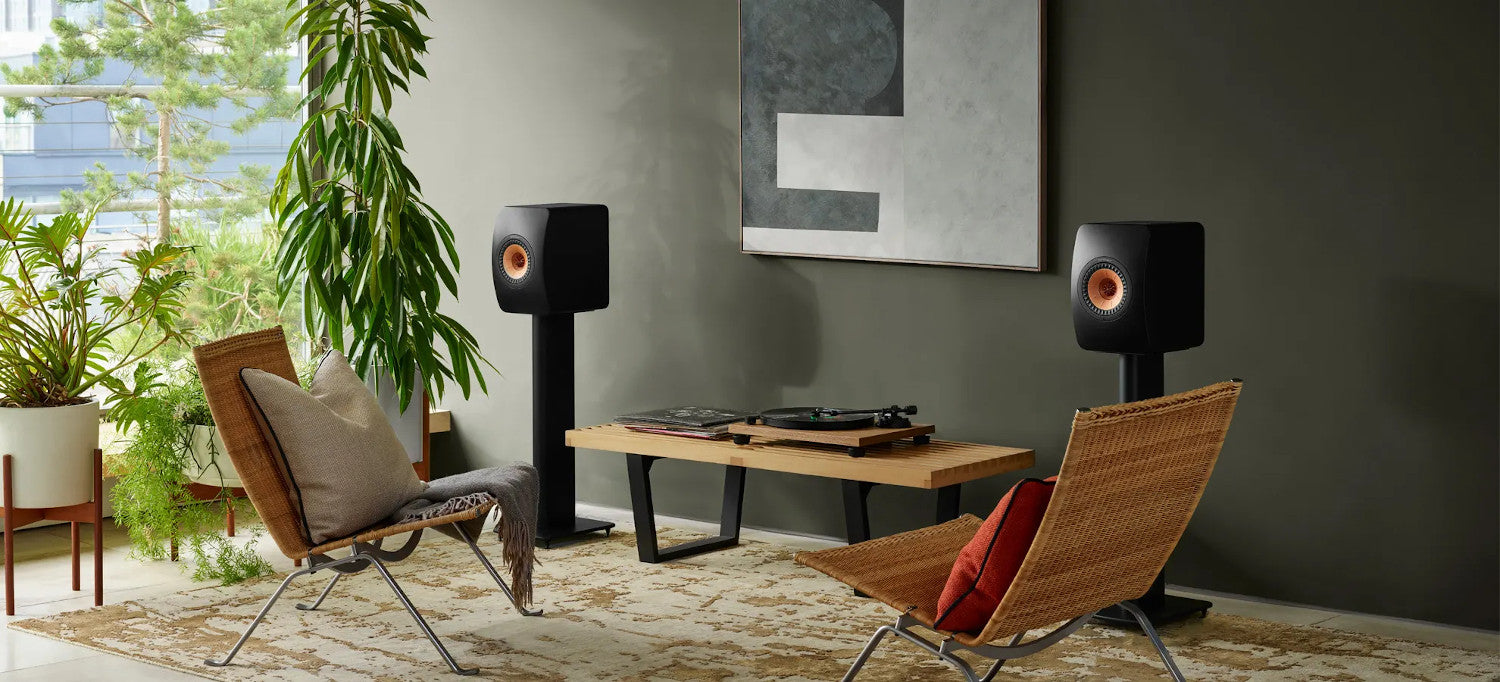 KEF S2-stativer (sort, par, til KEF LS50)