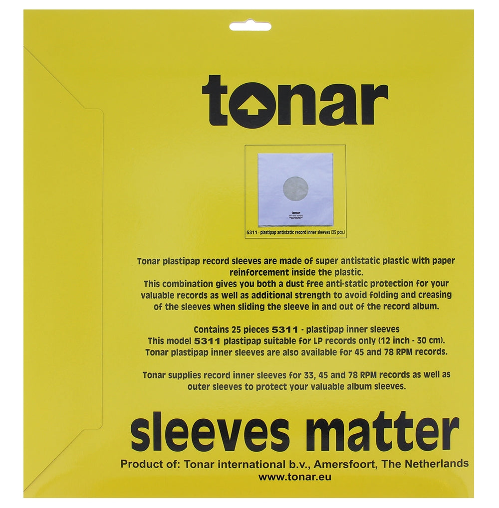 Tonar Plastipap Inderpladehylstre (25 stk.)