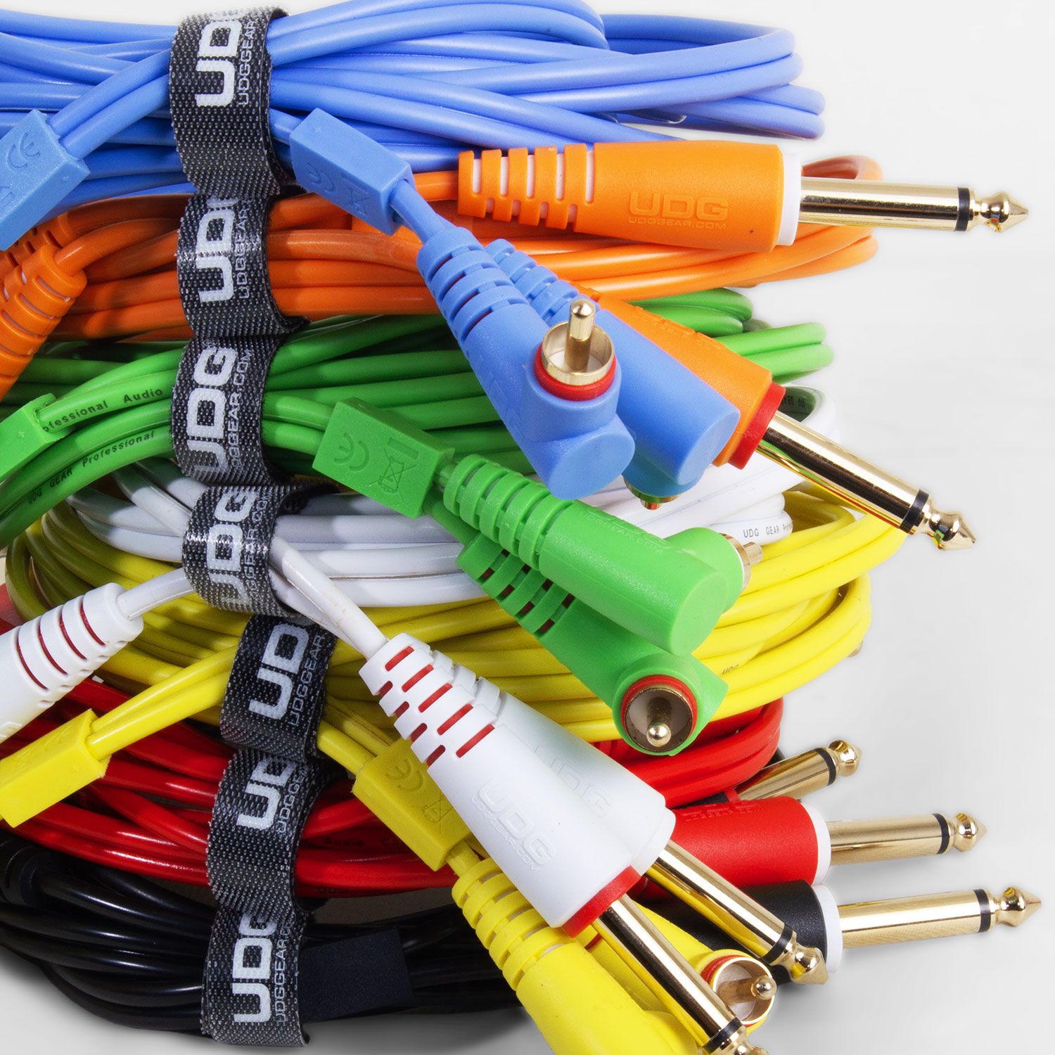 UDG Ultimate Audiokabelsæt 6,35 mm Jack - 6,35 mm Jack Sort Lige 3 m (U97004BL)