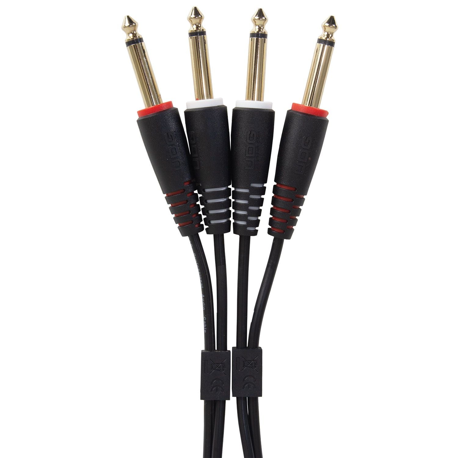 UDG Ultimate Audio Cable Set 1/4'' Jack - 1/4'' Jack Black Straight 1.5m (U97002BL)