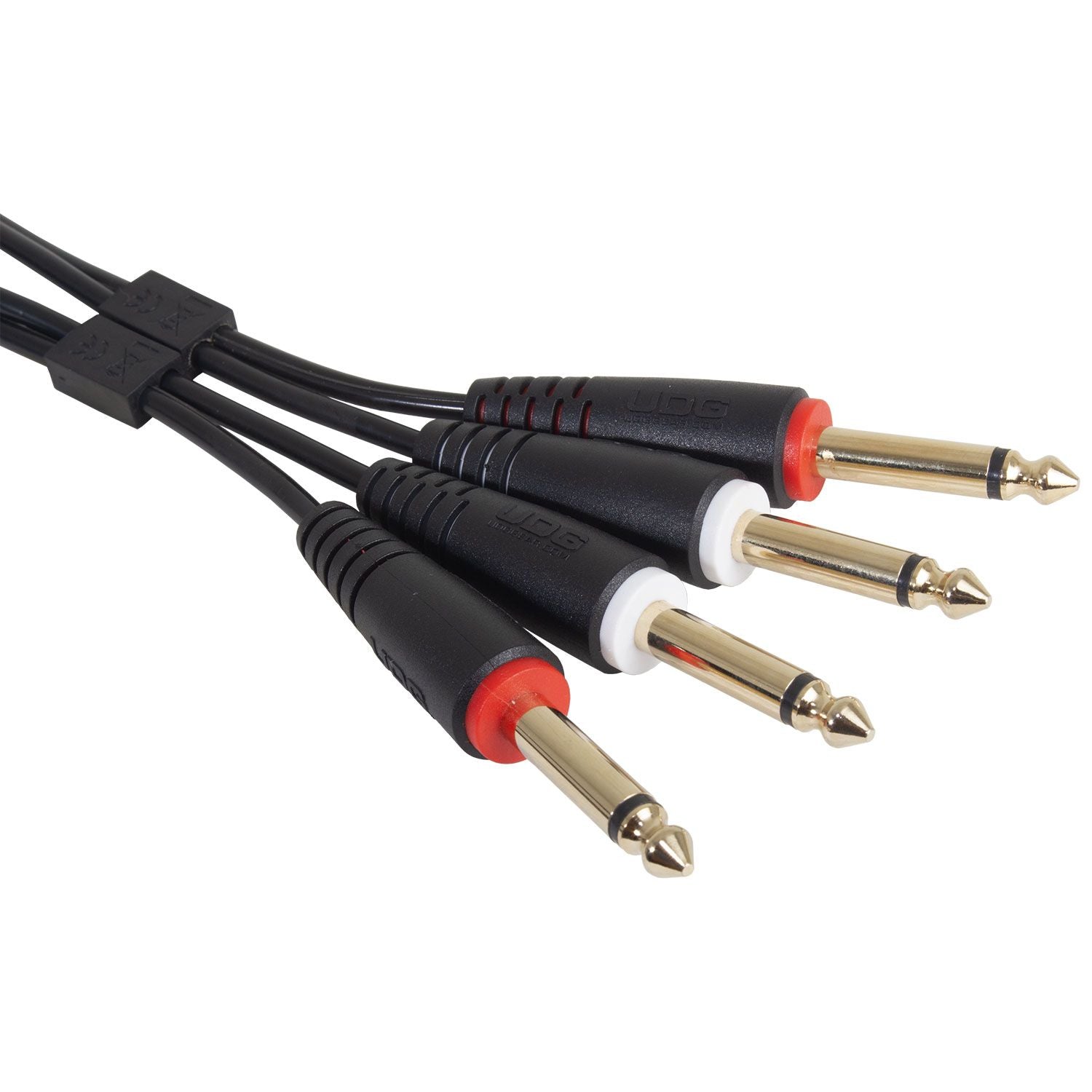 UDG Ultimate Audio Cable Set 1/4'' Jack - 1/4'' Jack Black Straight 1.5m (U97002BL)