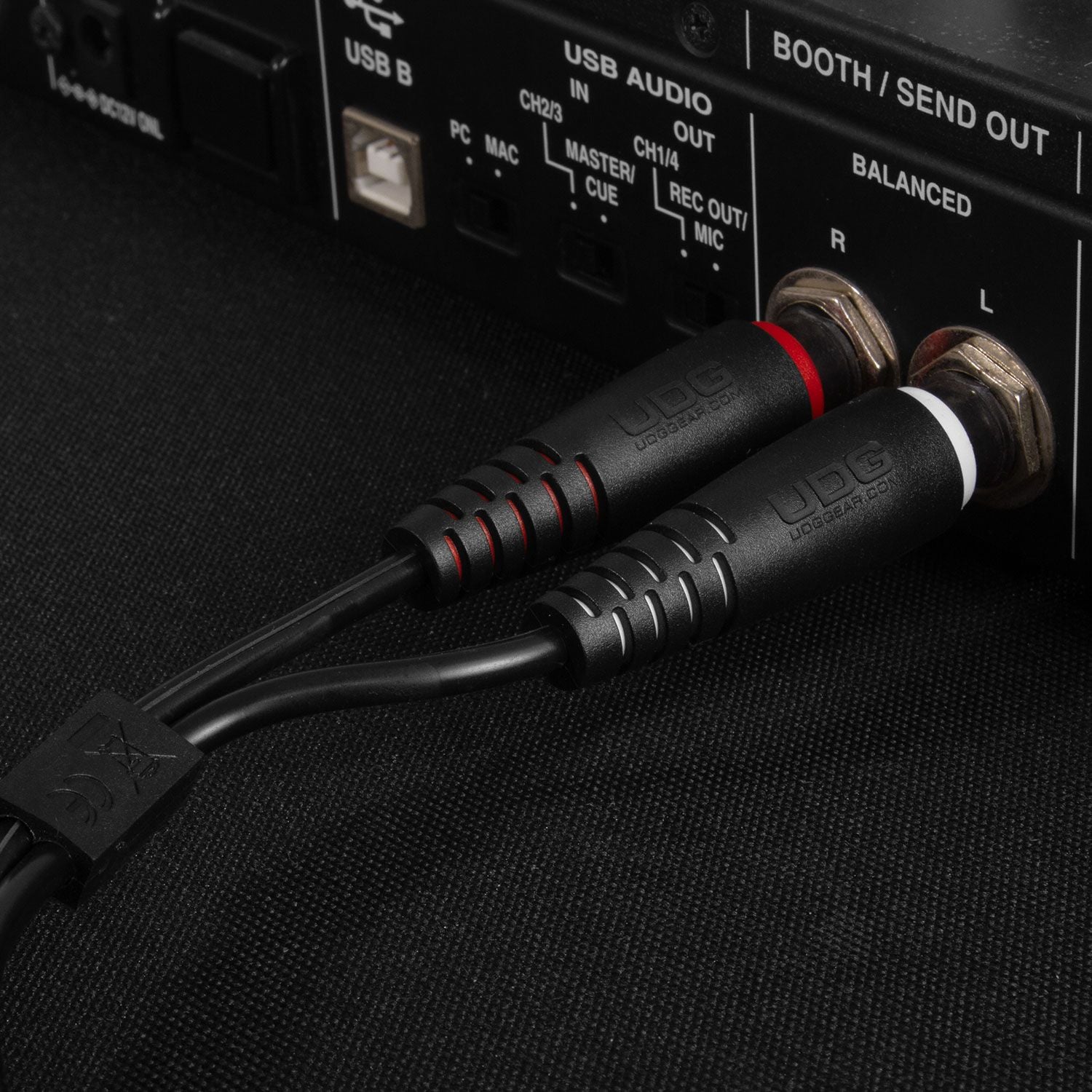 UDG Ultimate Audio Cable Set 1/4'' Jack - 1/4'' Jack Black Straight 1.5m (U97002BL)