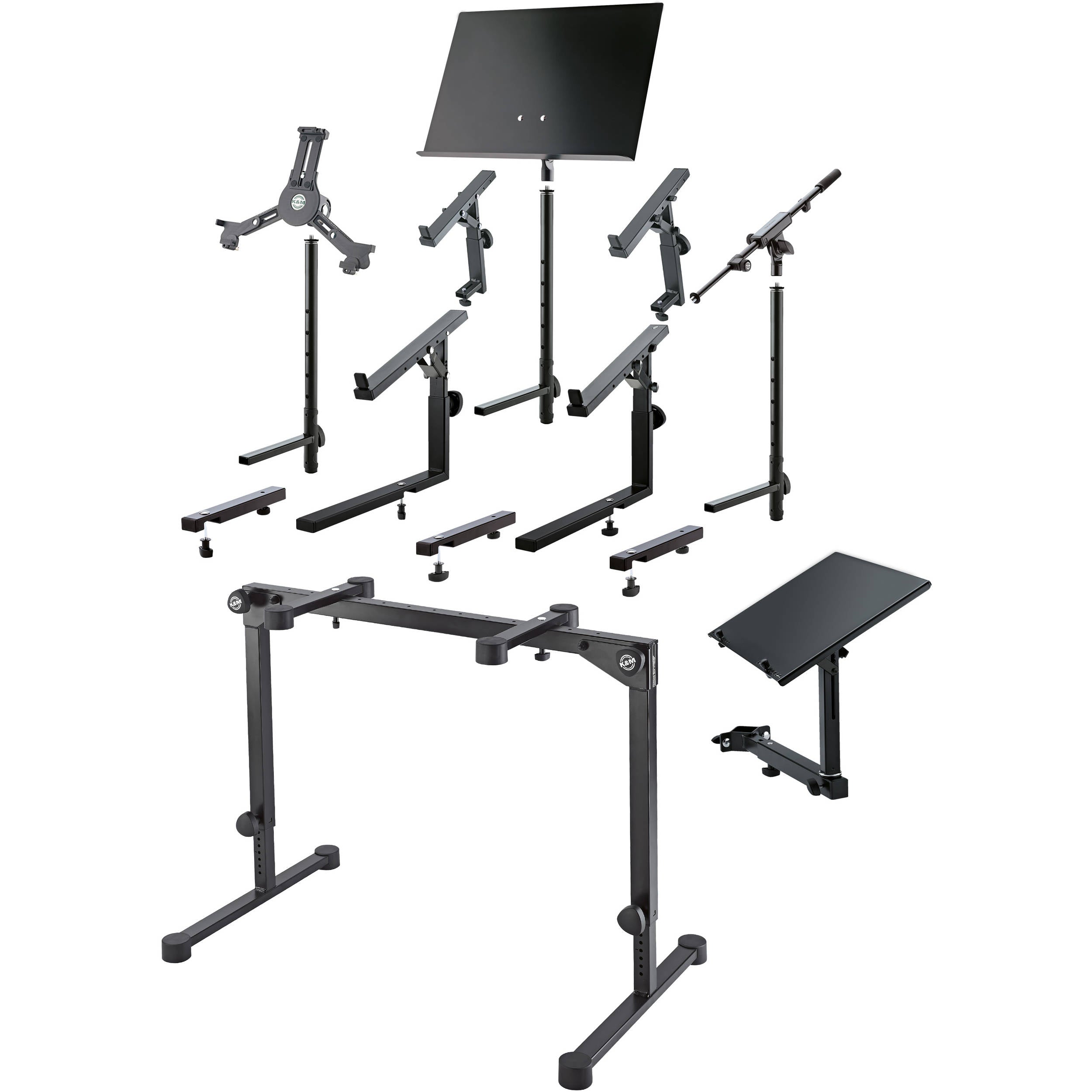 K&amp;M 18820 Bord-keyboardstativ (Omega Pro) (Sort)