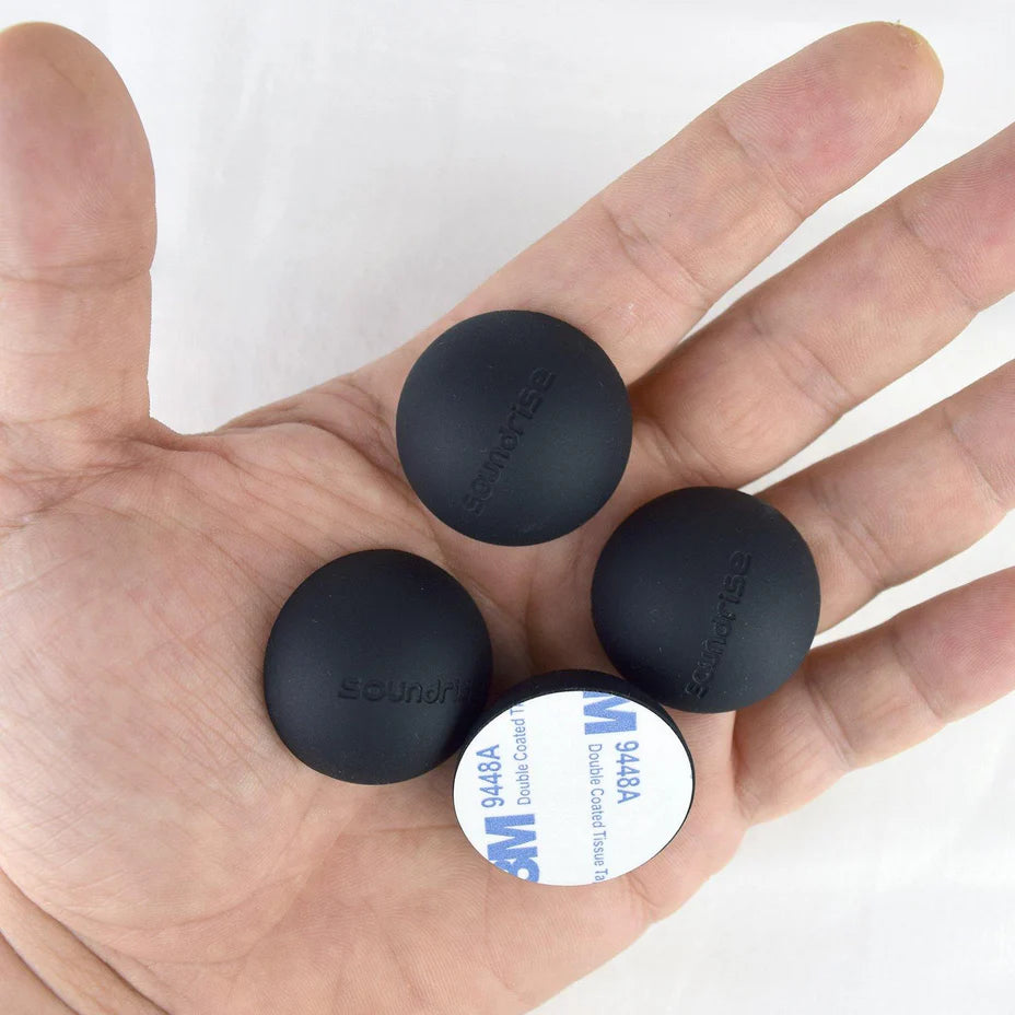 Soundrise DOMES 1.25" Class-A Silicone Vibration Isolation Pads Self-Adhesive (4 pcs.)