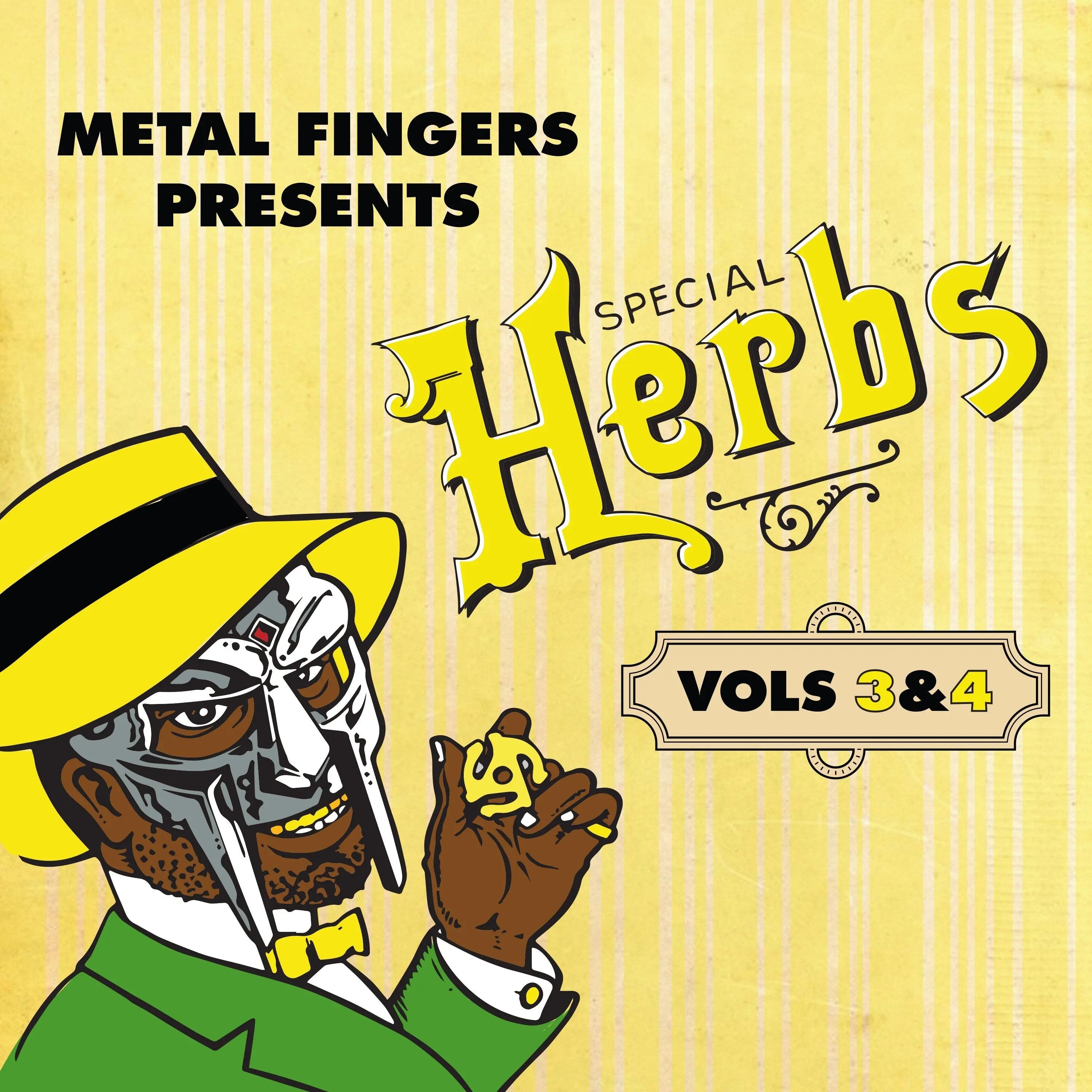 MF Doom - Metal Fingers Presents: Special Herbs Vol. 3 & 4 (Lemon Yellow) Vinyl 2LP