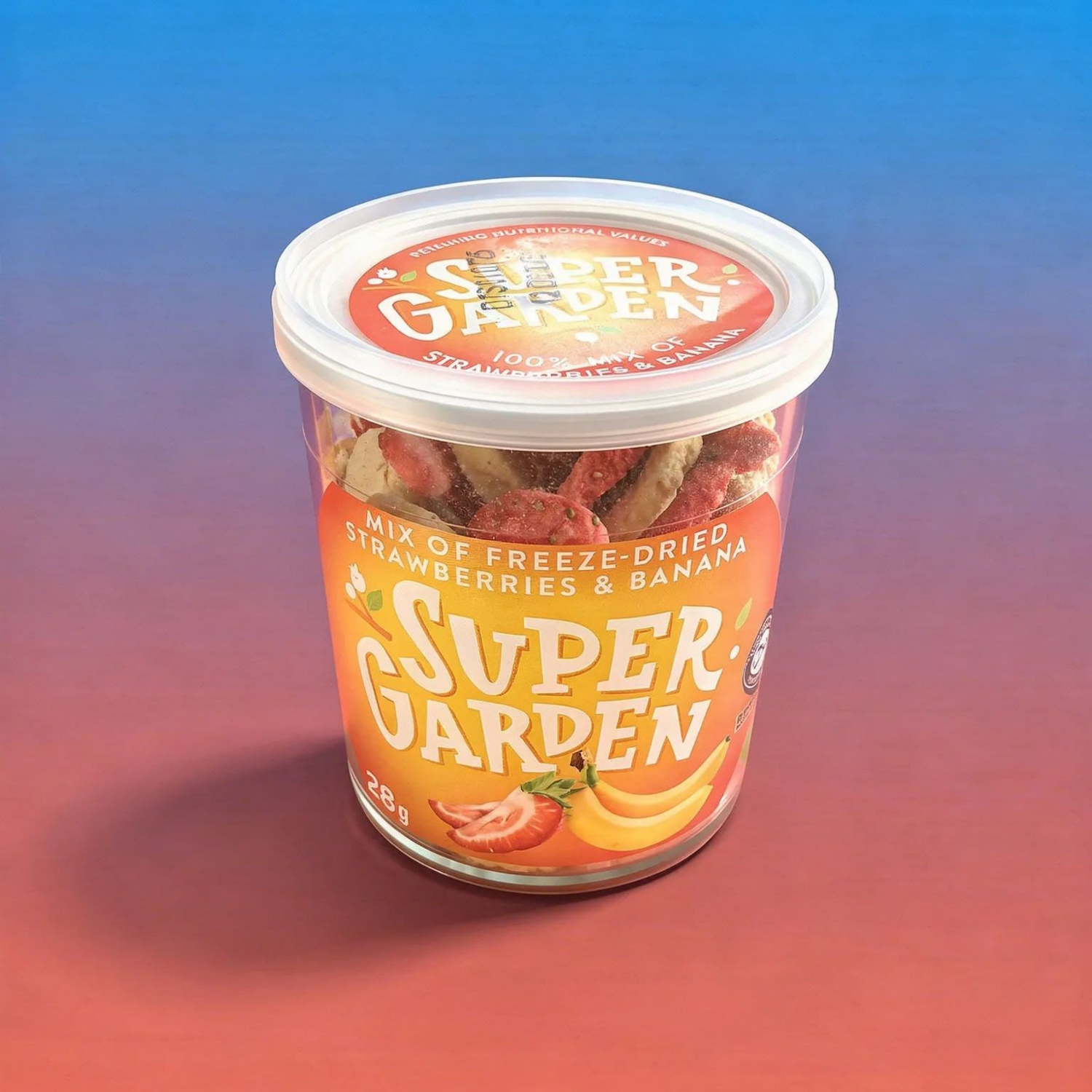 Supergarden Freeze-Dried Strawberry & Banana Mix (40g)